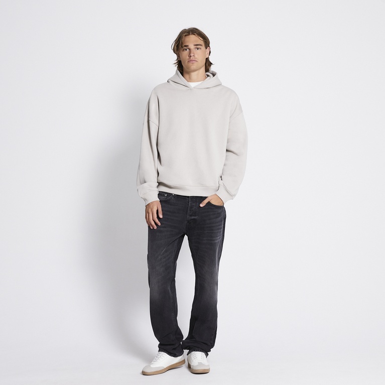 Heavy hoodie "Under" Light Beige